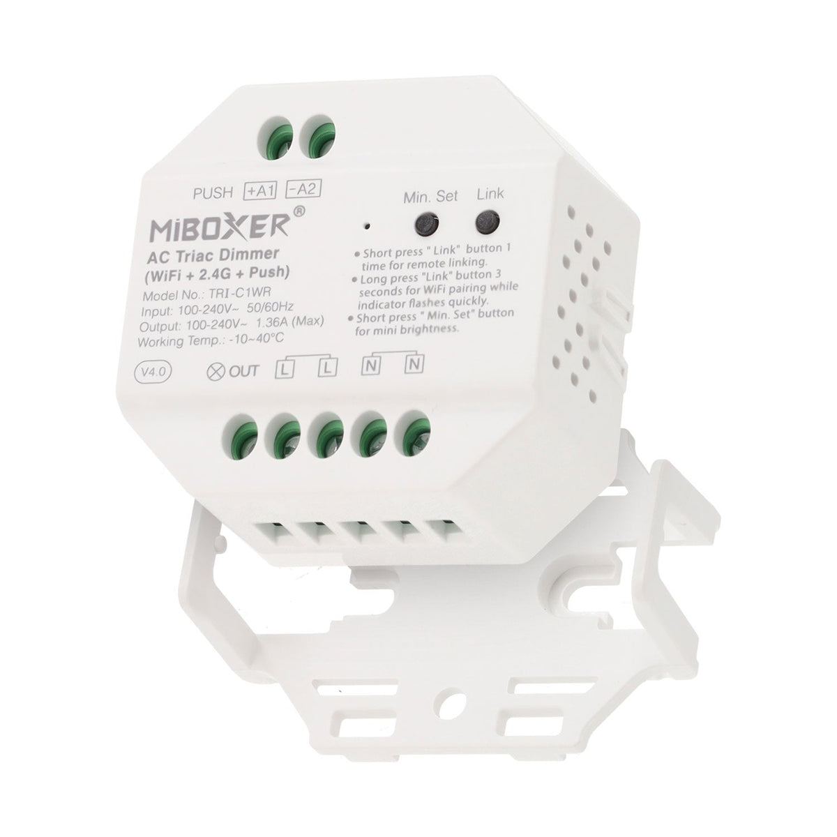 Dimmer TRIAC 220VAC WIFI + 2,4G + Push — Vetonek