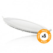 Pack 5 Placas LED 20W 2000Lm 6000ºK Circular — Vetonek (2)