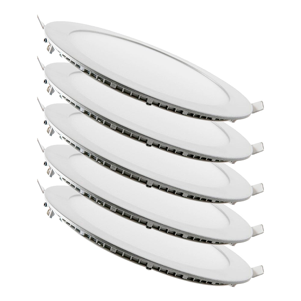 Pack 5 Placas LED 20W 2000Lm 6000ºK Circular — Vetonek (3)