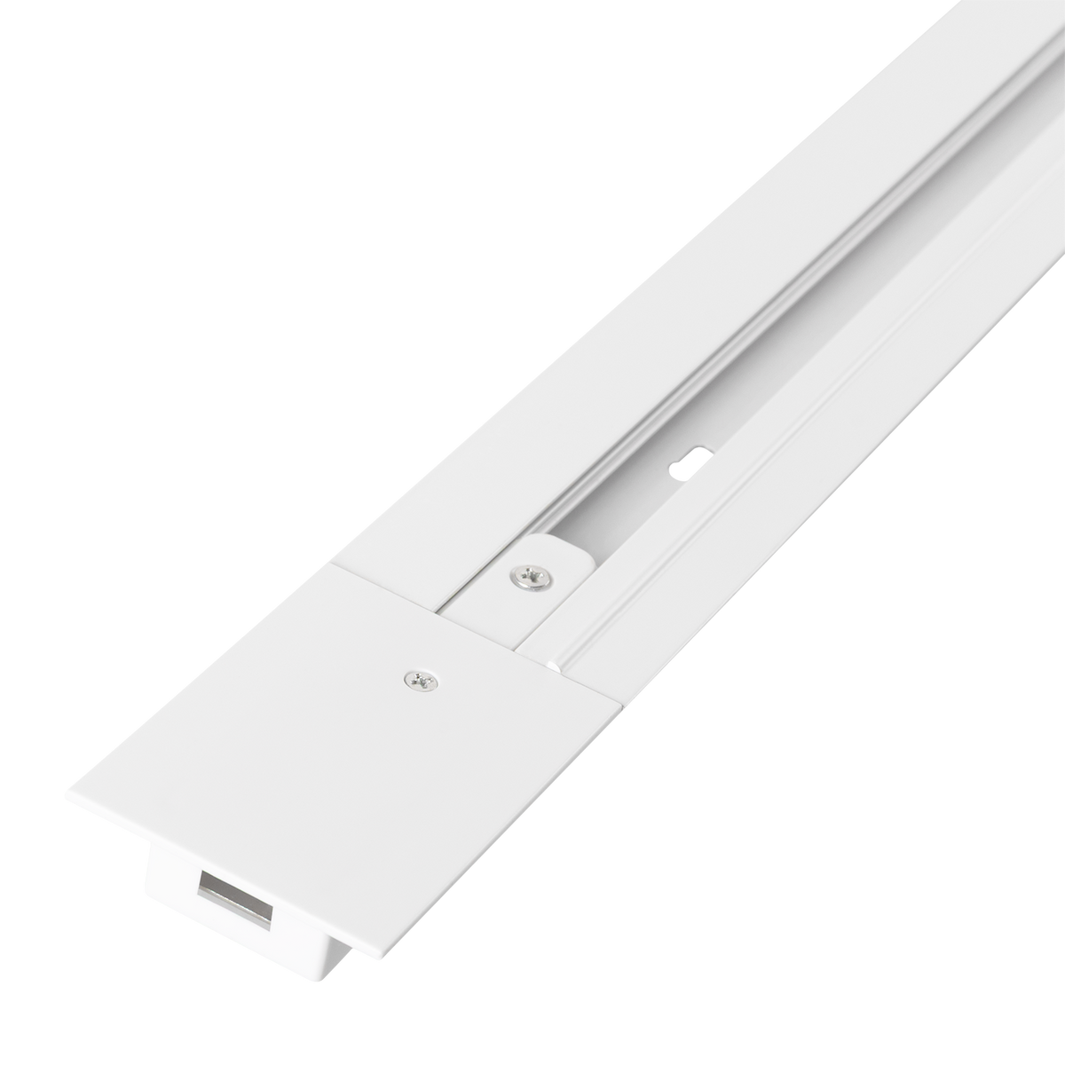 Carril Monofásico Empotrable para Focos LED 2M Blanco — Vetonek