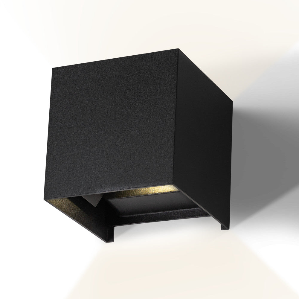 Aplique LED para Exterior 2x5W 100Lm/W IP65 Negro 4000K — Vetonek (3)
