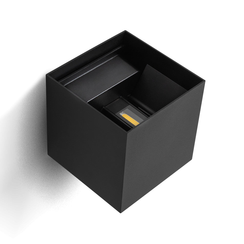 Aplique LED para Exterior 2x5W 100Lm/W IP65 Negro 4000K — Vetonek (5)