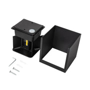 Aplique LED para Exterior 2x5W 100Lm/W IP65 Negro 4000K — Vetonek (6)