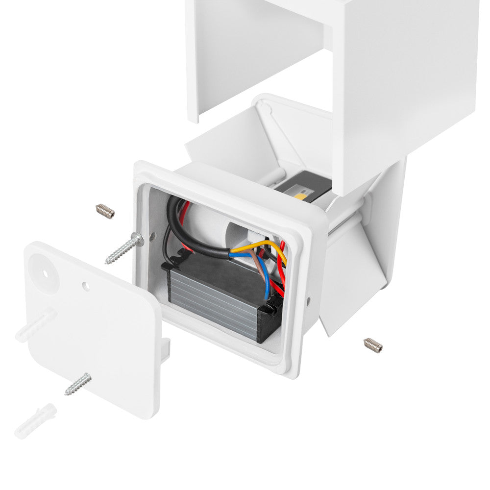 Aplique LED Exterior 2x5W 100Lm/W IP65 Blanco 4000K — Vetonek (5)