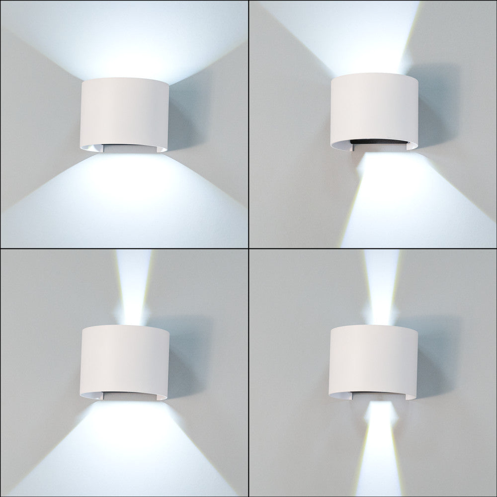 Aplique LED Exterior 2x5W 100Lm/W IP65 Blanco 4000K — Vetonek (2)