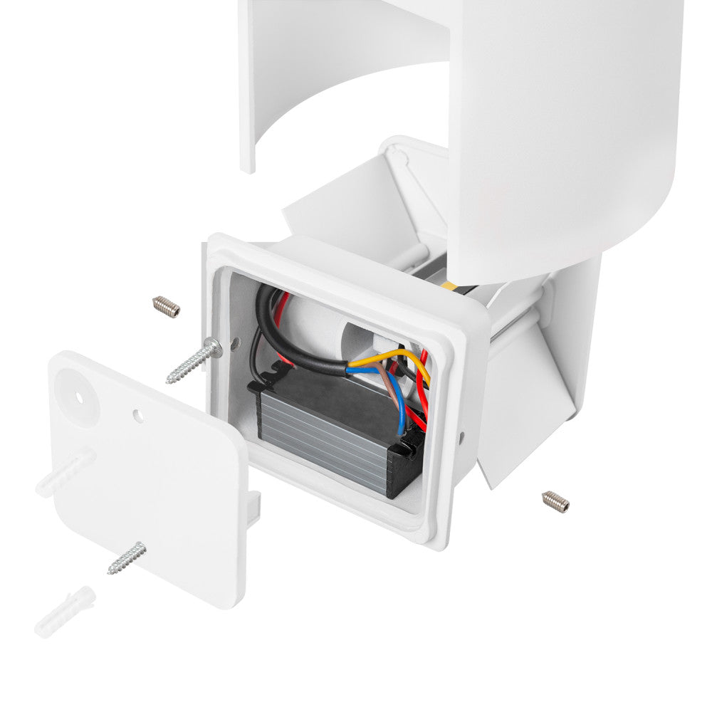Aplique LED Exterior 2x5W 100Lm/W IP65 Blanco 4000K — Vetonek (5)