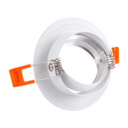 Pack 8 Aro Foco Downlight Basculante Circular Aluminio Blanco 93mm — Vetonek (4)