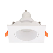 Aro Foco Downlight Basculante Cuadrado Blanco 83/83mm — Vetonek (2)