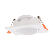 Aro Foco Downlight Basculante Cuadrado Blanco 83/83mm — Vetonek (4)