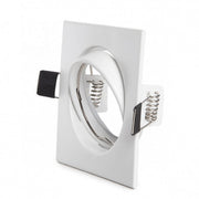 Aro Foco Downlight Basculante Cuadrado Aluminio Blanco 83/83mm Estuche Personalizado — Vetonek (4)