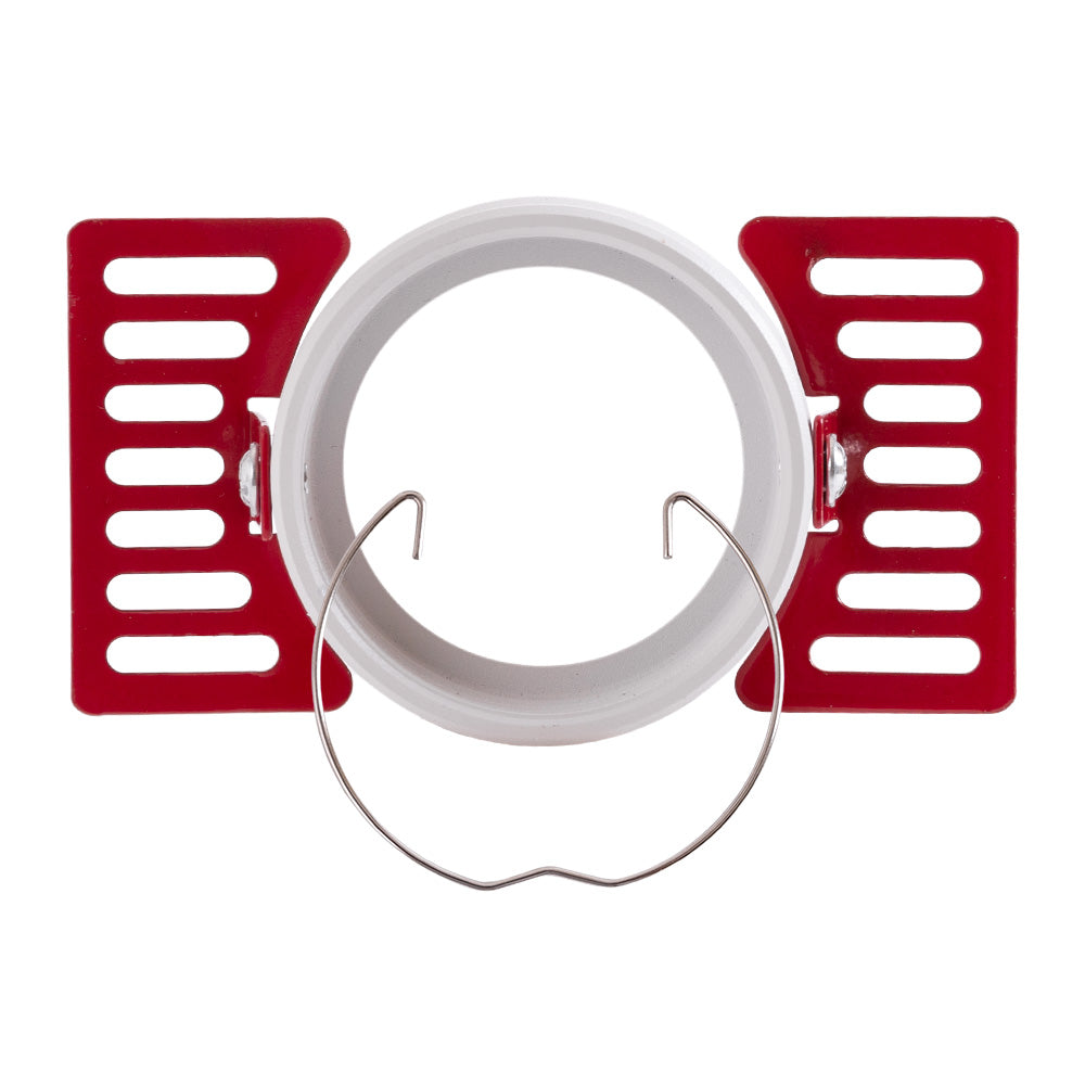 Aro Foco Downlight Circular Aluminio Blanco Integración Yeso Ø60mm — Vetonek (4)