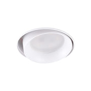 Aro Foco Downlight Circular Aluminio Blanco Basculante Integración Yeso Ø75mm — Vetonek (2)