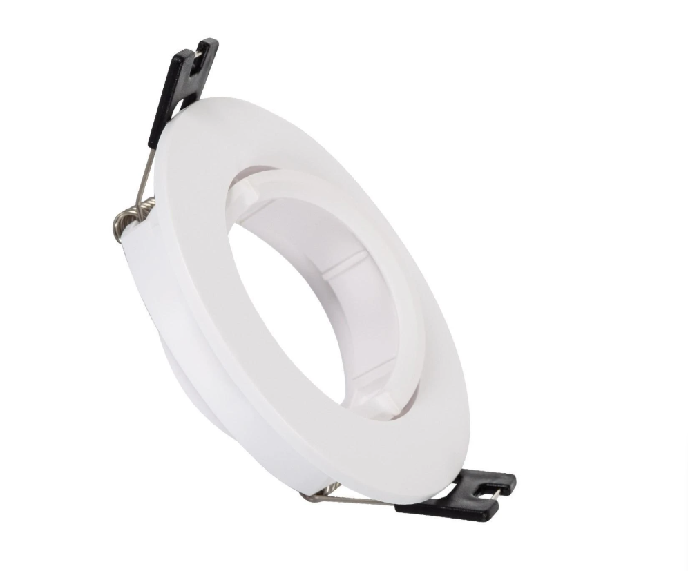 Aro Foco Downlight 1xGU10 Policarbonato Circular Blanco — Vetonek