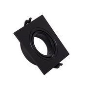 Aro Foco Downlight Policarbonato Rectangular Negro — Vetonek (2)