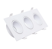 Aro Foco Downlight Policarbonato Rectangular Blanco — Vetonek (3)