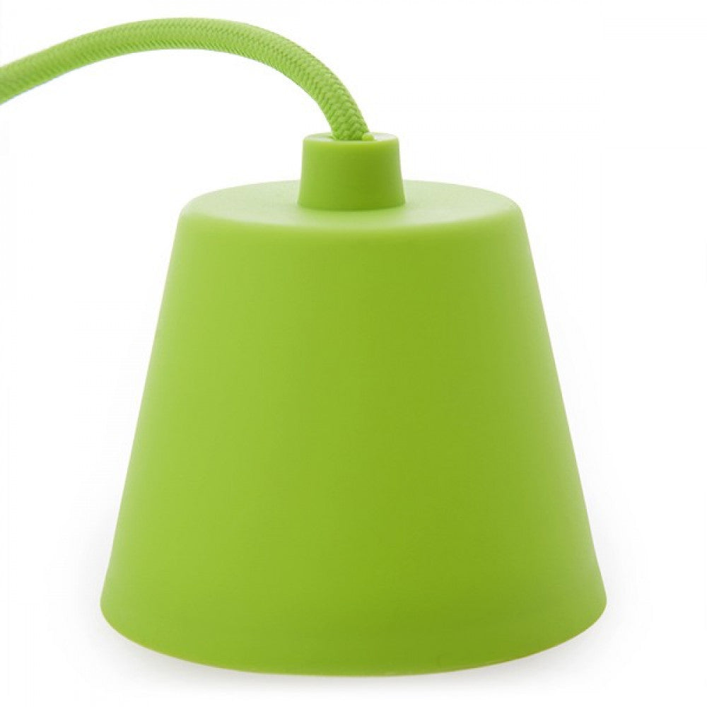 Portalámparas E27 Cable - Rosetón - Color Verde — Vetonek (2)