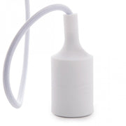 Portalámparas E27 Cable - Rosetón Blanco — Vetonek (3)