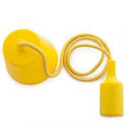 Portalámparas E27 Cable - Rosetón - Color Amarillo — Vetonek