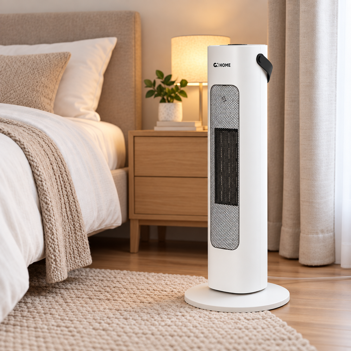 Calefactor PTC + Ventilador 800/1600W Blanco — Vetonek