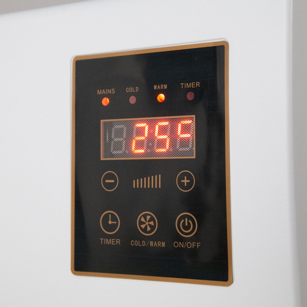 Calefactor PTC + Ventilador 1500W Control Remoto Blanco — Vetonek (5)