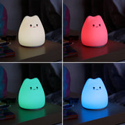 Lampara nocturna de mesa LED Infantil quitamiedos y recargable "Cat" — Vetonek (3)