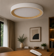 Plafón LED Decorativo CCT 3000-6000ºK (Tonalidad Luz Regulable) Control Remoto Acabado Blanco — Vetonek (11)