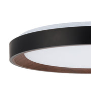 Plafón LED Decorativo CCT 3000-6000ºK (Tonalidad Luz Regulable) Control Remoto Acabado Negro — Vetonek (12)