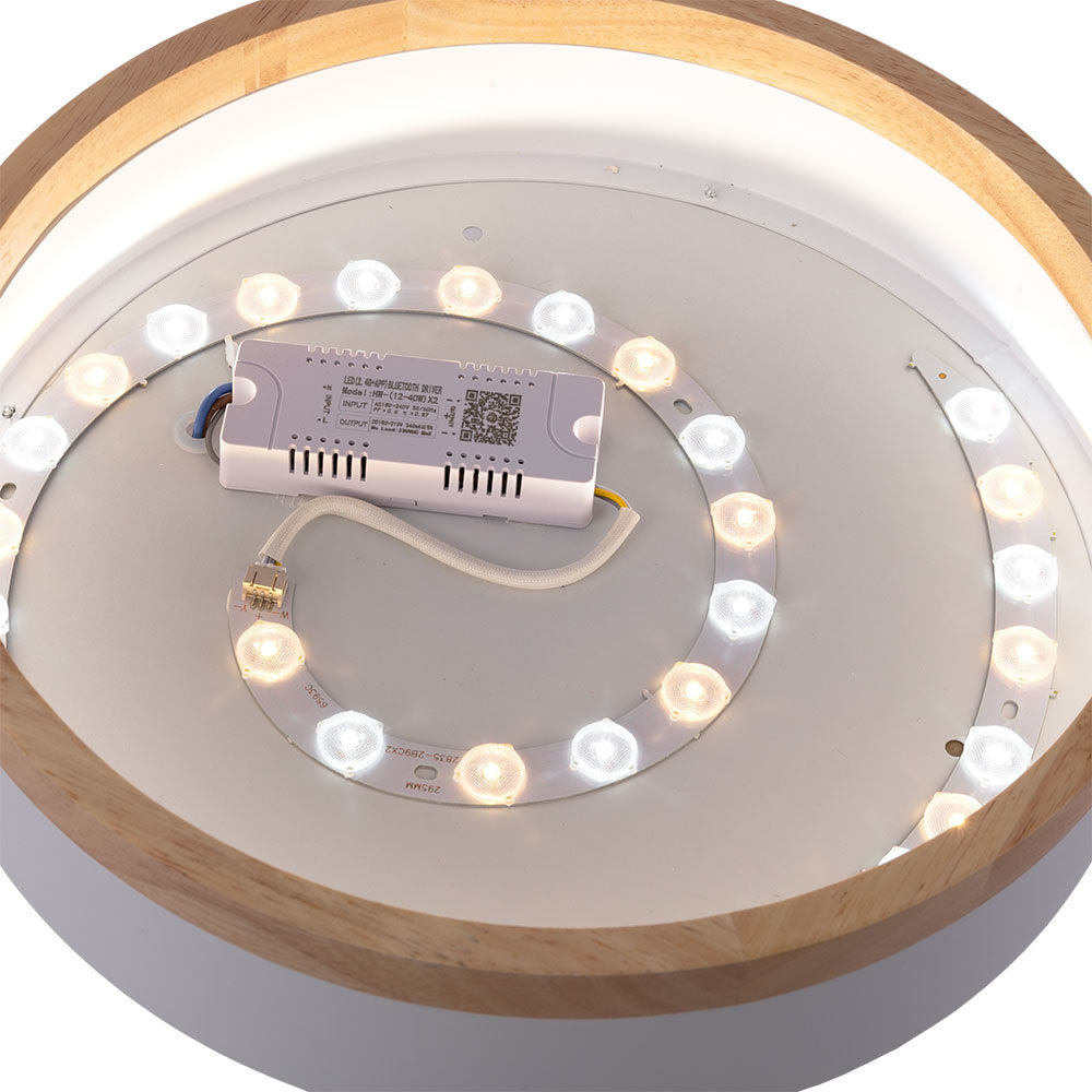 Plafón LED 27W 2.700Lm Redondo BiColor "Maria" CCT (Tonalidad Luz Regulable) — Vetonek (4)