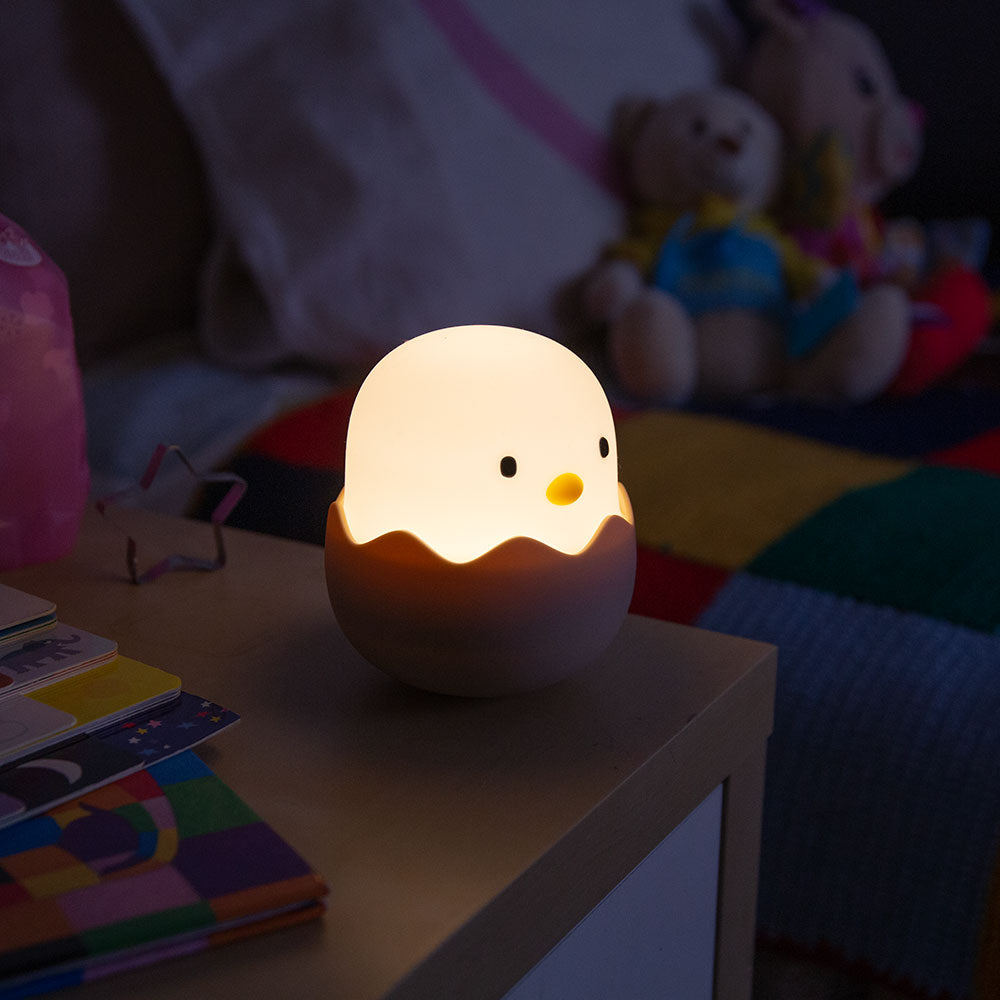 Lampara nocturna de mesa LED Infantil quitamiedos y recargable "Chicken" — Vetonek (4)