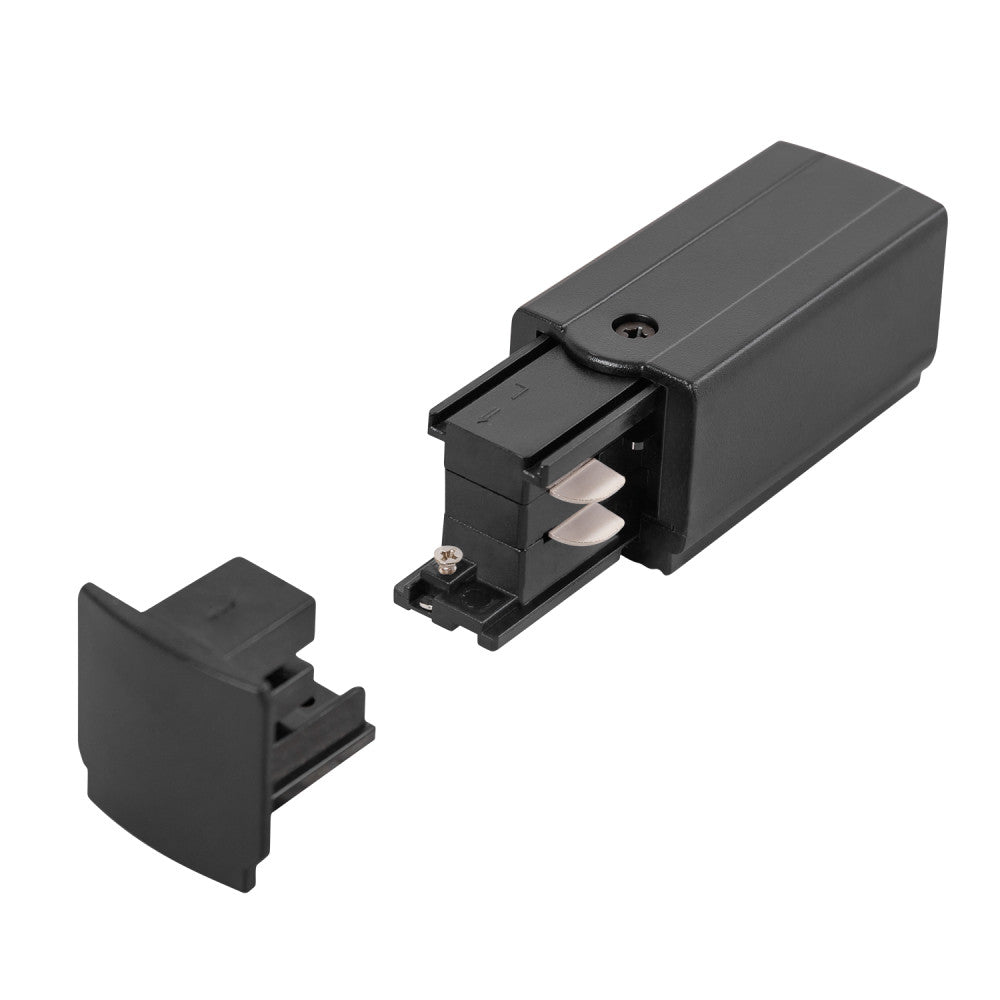 Conector Inicial Carril Trifásico Negro — Vetonek