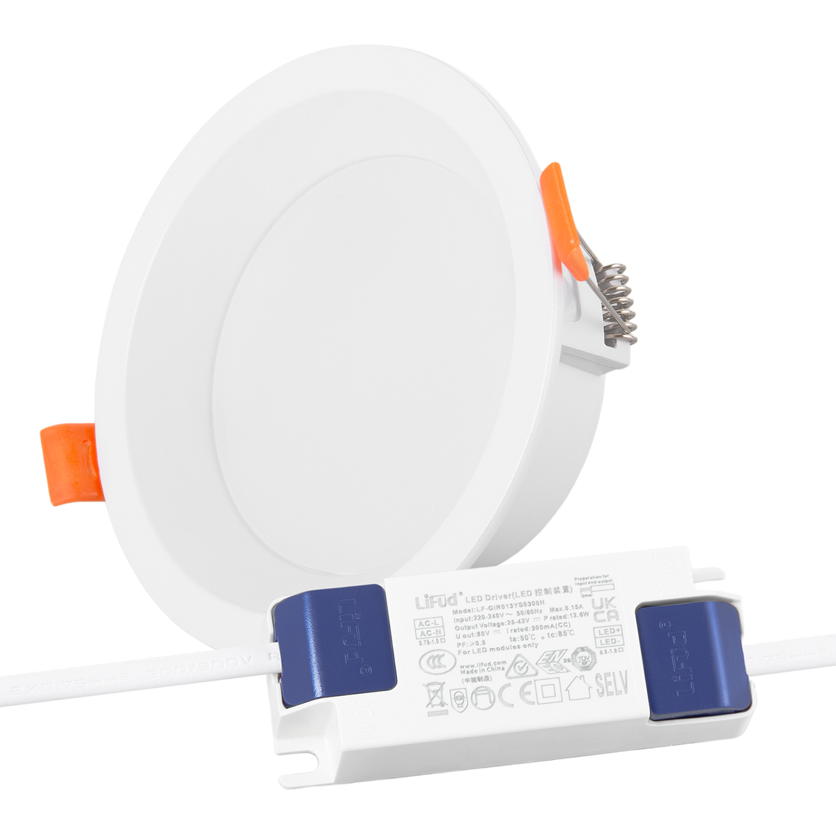 Downlight LED 12W 140Lm/W Driver LIFUD Flicker Free 6000ºK — Vetonek