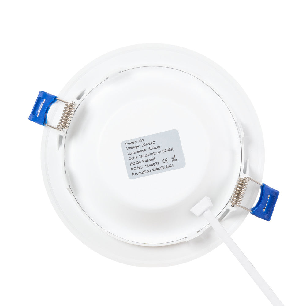 Placa Downlight LED 100Lm/W 6W 600Lm 6000ºK IP20 — Vetonek (2)