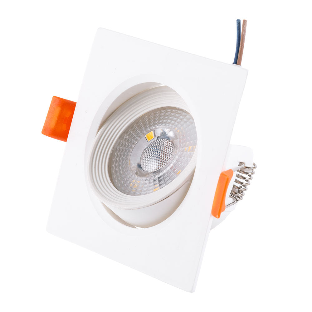 Foco Downlight LED 7W 630Lm 6000ºK Rectangular Basculante — Vetonek