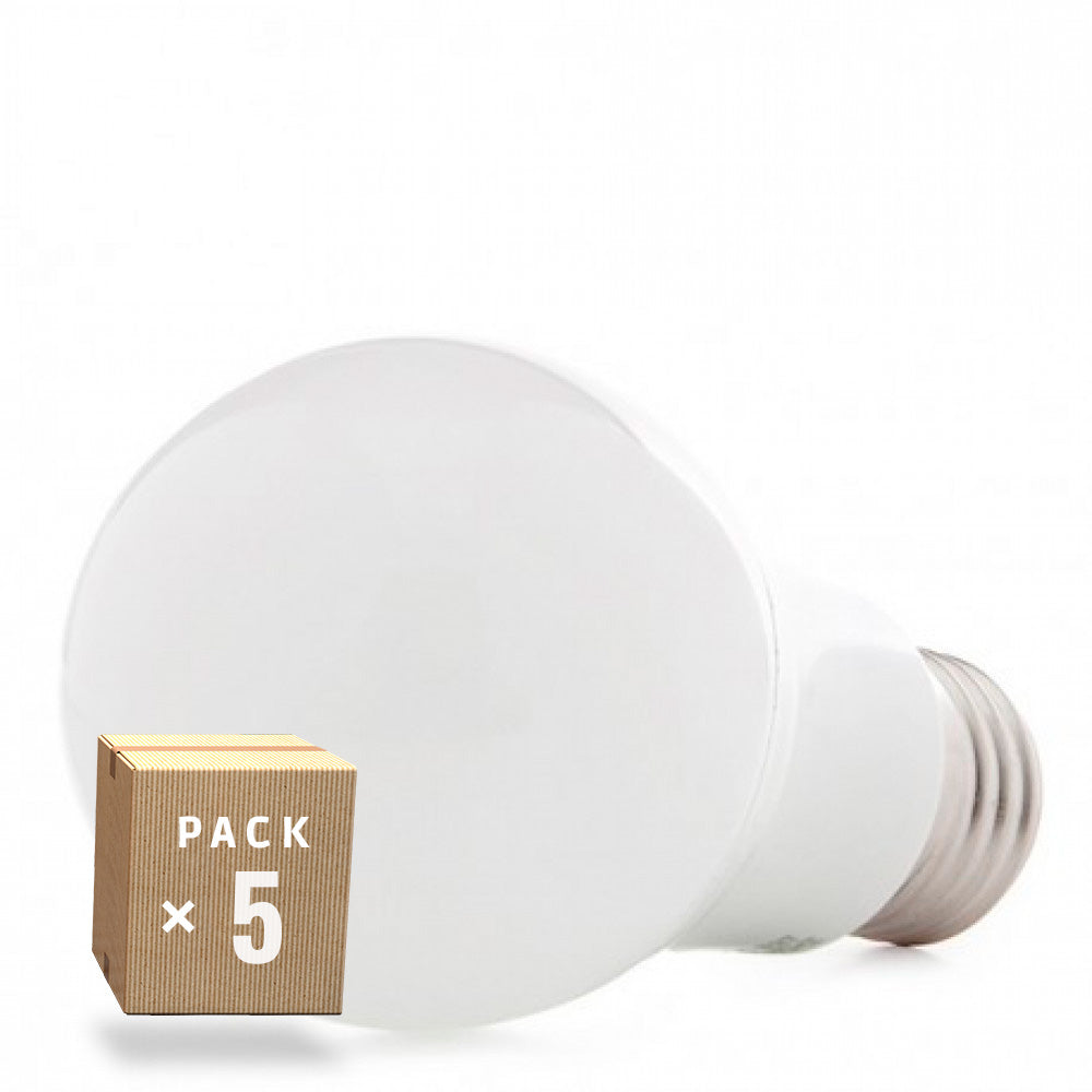Pack 5 Bombillas LED E27 5W 450Lm 6000ºK — Vetonek