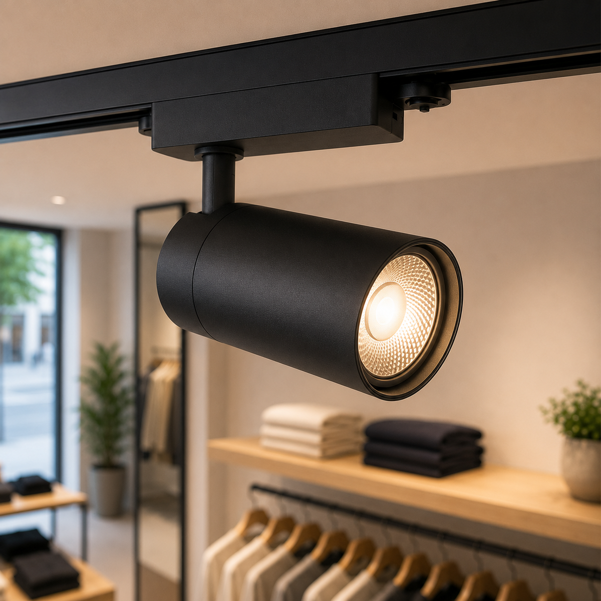 Foco de Carril LED 15W 1.350Lm CRI85 6000ºK Monofásico — Vetonek
