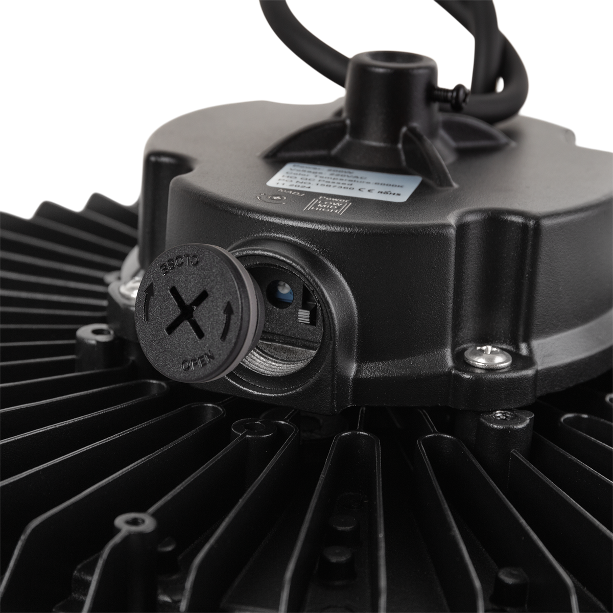 Campana LED 200W ( 120W-160W-200W ) 34.000Lm 5000ºK PRO LIFUD FLICKER FREE IP65 — Vetonek (3)