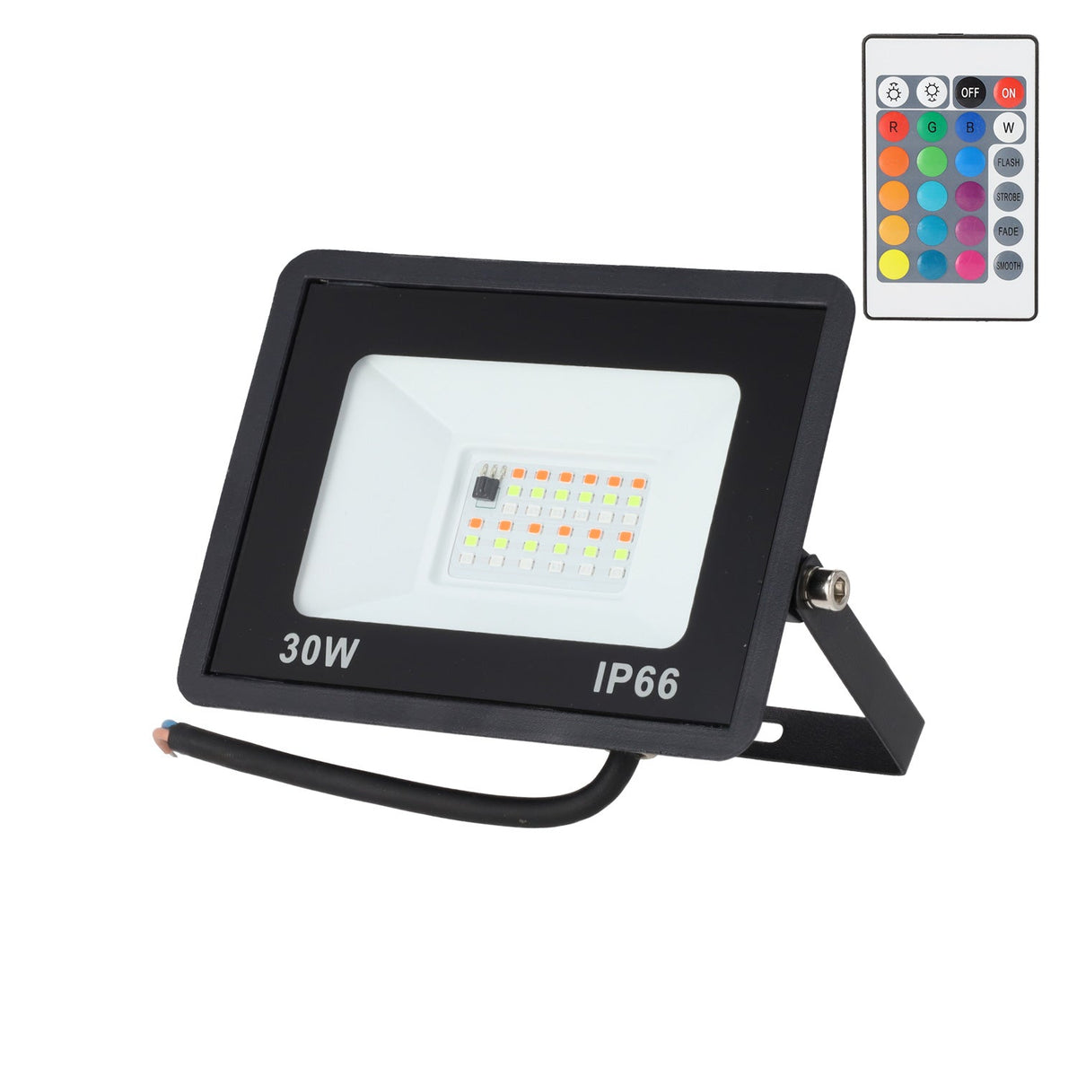 Proyector LED RGBW con Control Remoto 30W — Vetonek