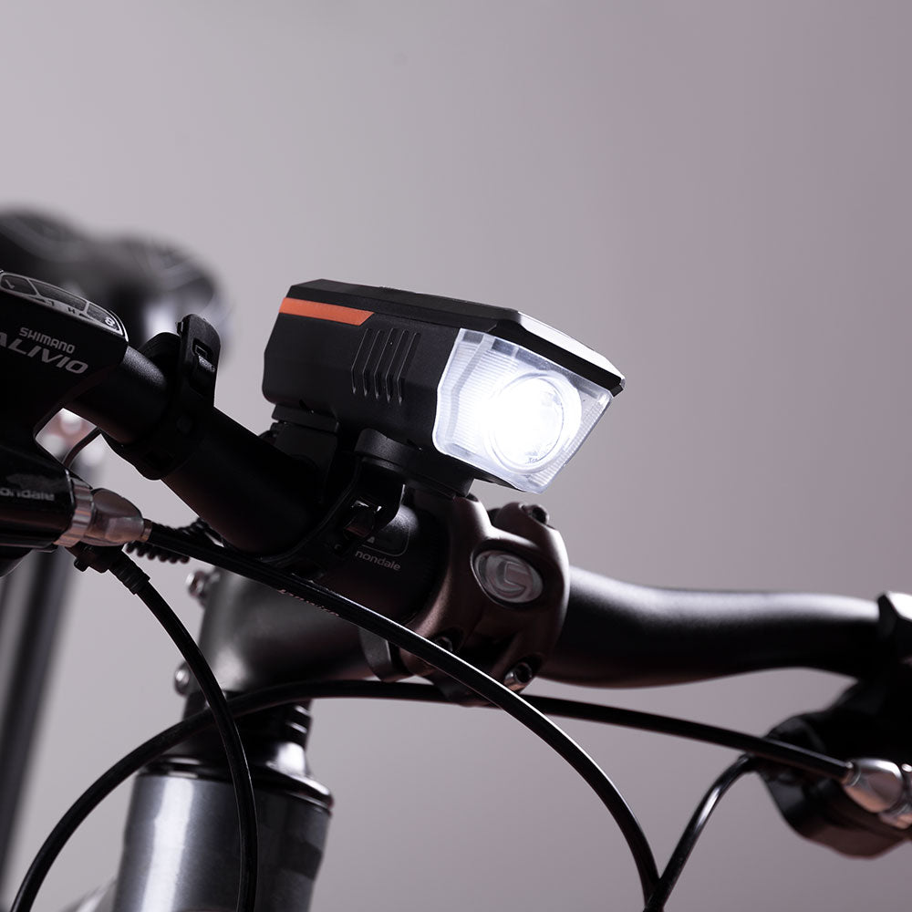 Luz Delantera Bicicleta LED 2 Niveles Sensor Batería USB - Anti Deslumbramiento — Vetonek (2)