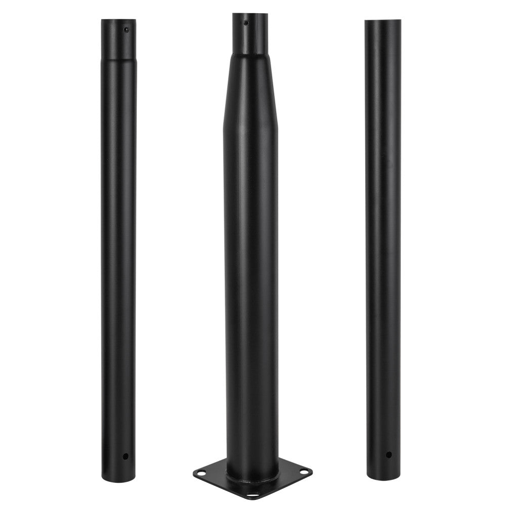 Columna Farola Desmontable Negro — Vetonek