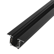Carril Trifásico Empotrable para Focos LED Negro 1M — Vetonek
