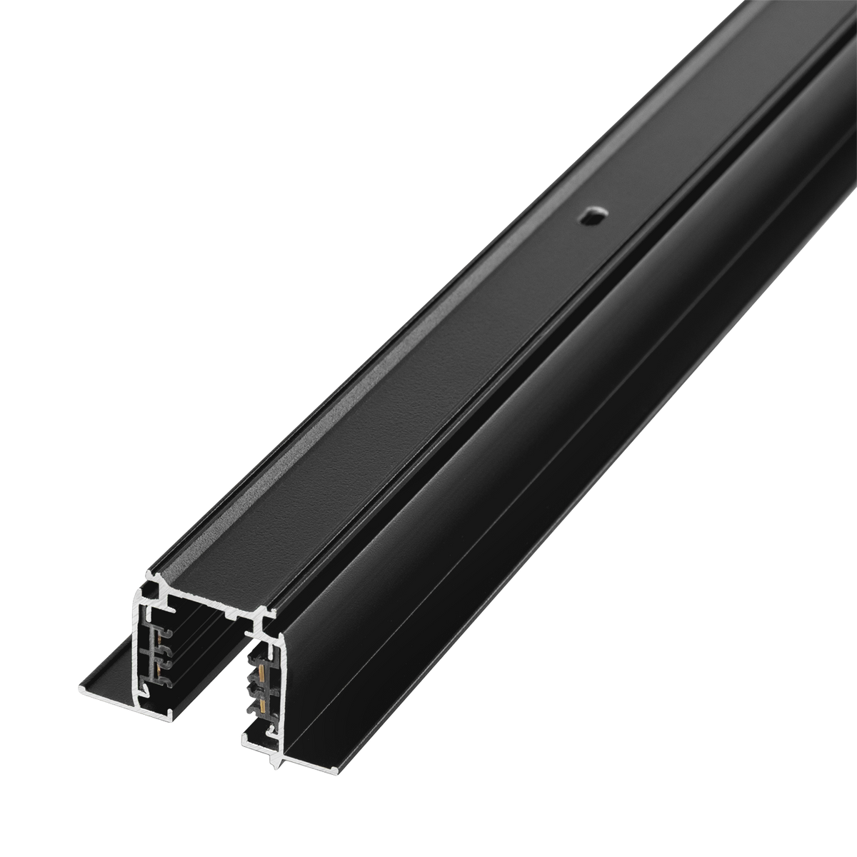 Carril Trifásico Empotrable para Focos LED Negro 1M — Vetonek (2)