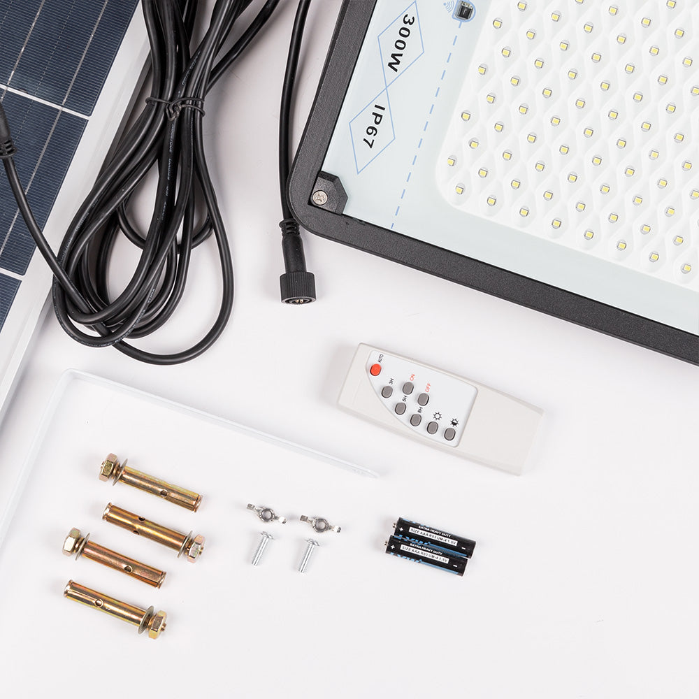Proyector LED Solar 300W Panel Solar/Batería — Vetonek (4)