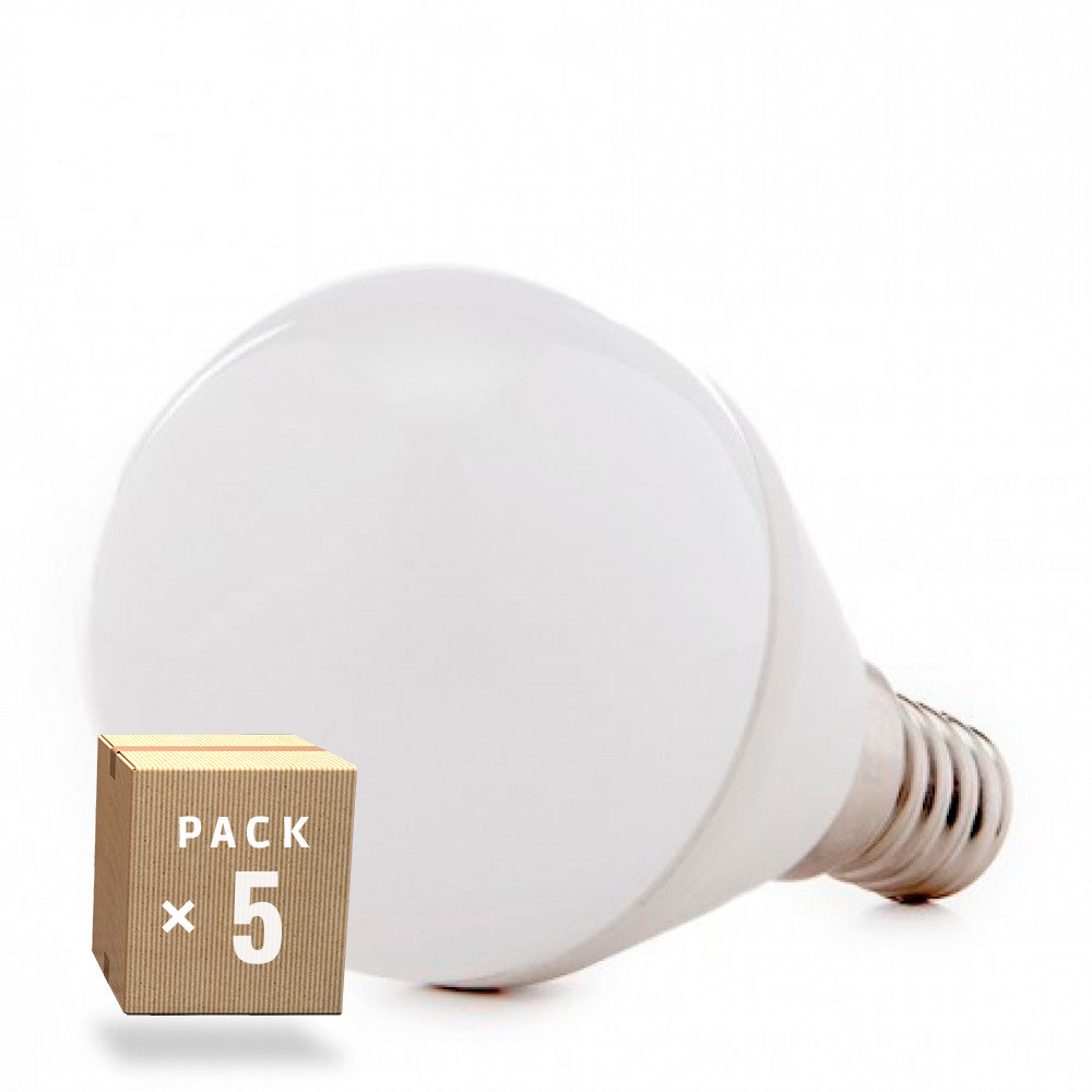 Pack 5 Bombillas LED E14 5W 500Lm 6000ºK — Vetonek