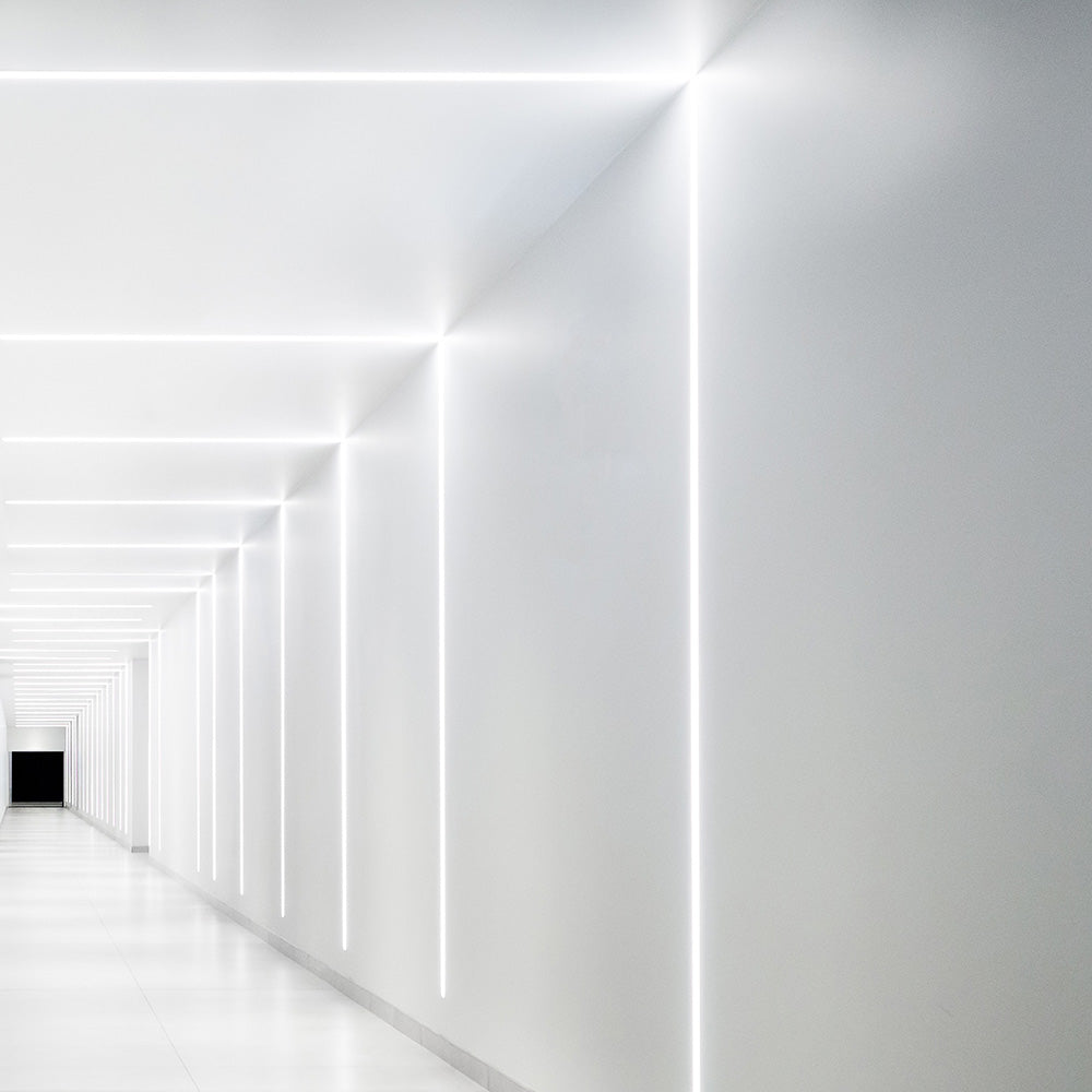 Perfíl de Aluminio para Empotrar Escayola/Pladur Tira Led 9mm — Vetonek (11)