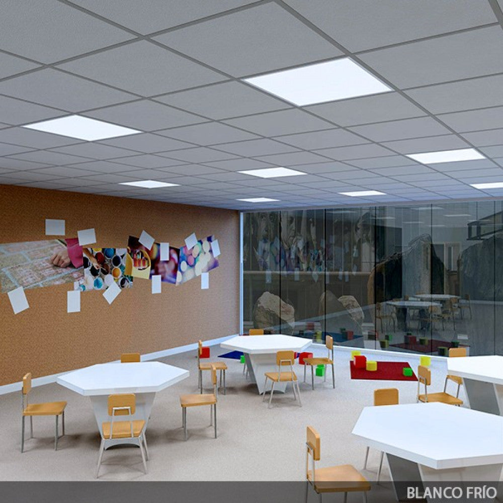 Panel LED Superplano 36W 3.623Lm 6000ºK 60x60cm UGR19 Marco Blanco — Vetonek (7)