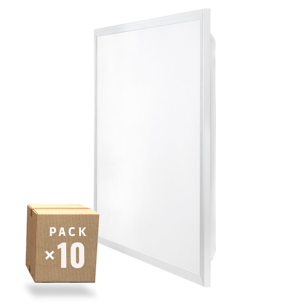 Pack 10 Panel LED 40W 4.400Lm 6000ºK 60x60cm Enrejado UGR19 Flicker Free — Vetonek