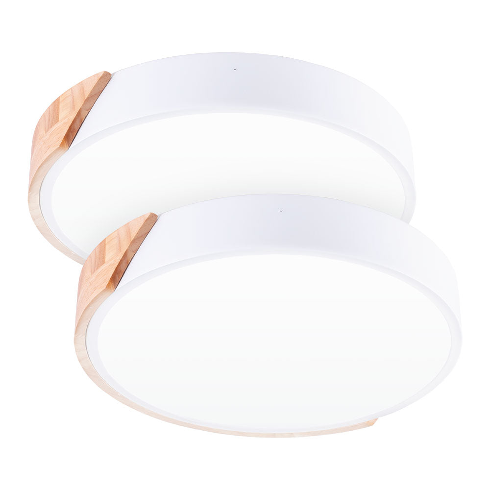 Pack 2 Plafónes LED 18W 1.800Lm Redondo BiColor "Veronica" CCT (Tonalidad Luz Regulable) — Vetonek