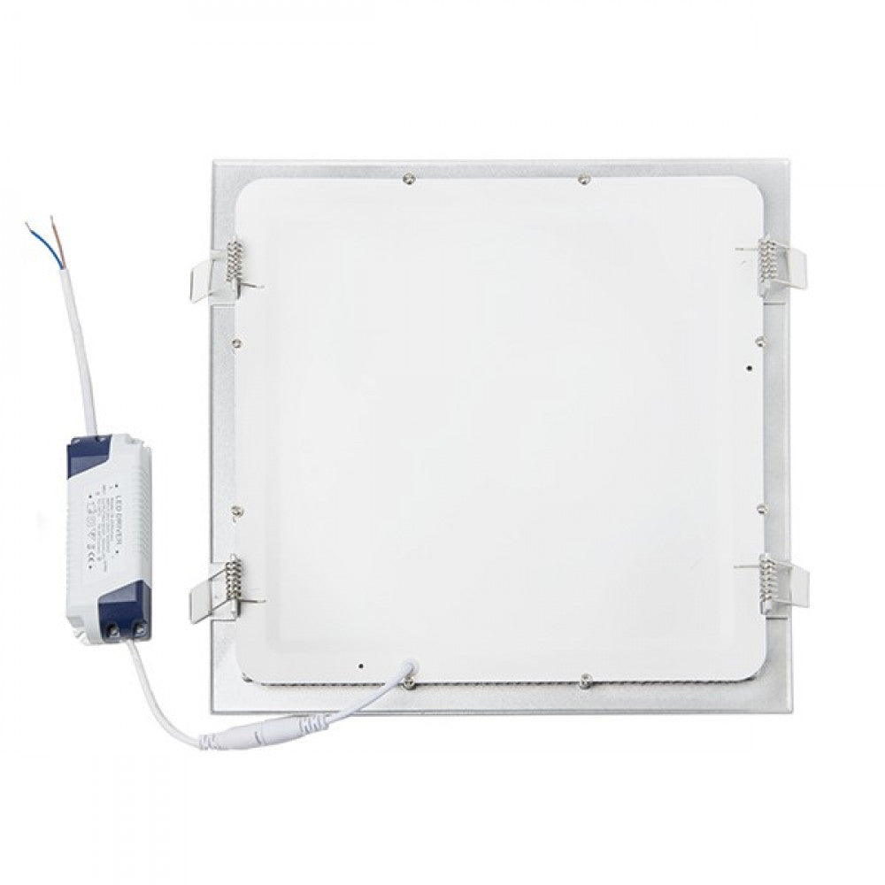 Placa LED 25W 2.180Lm 6000ºK Cuadrada Plata — Vetonek (6)