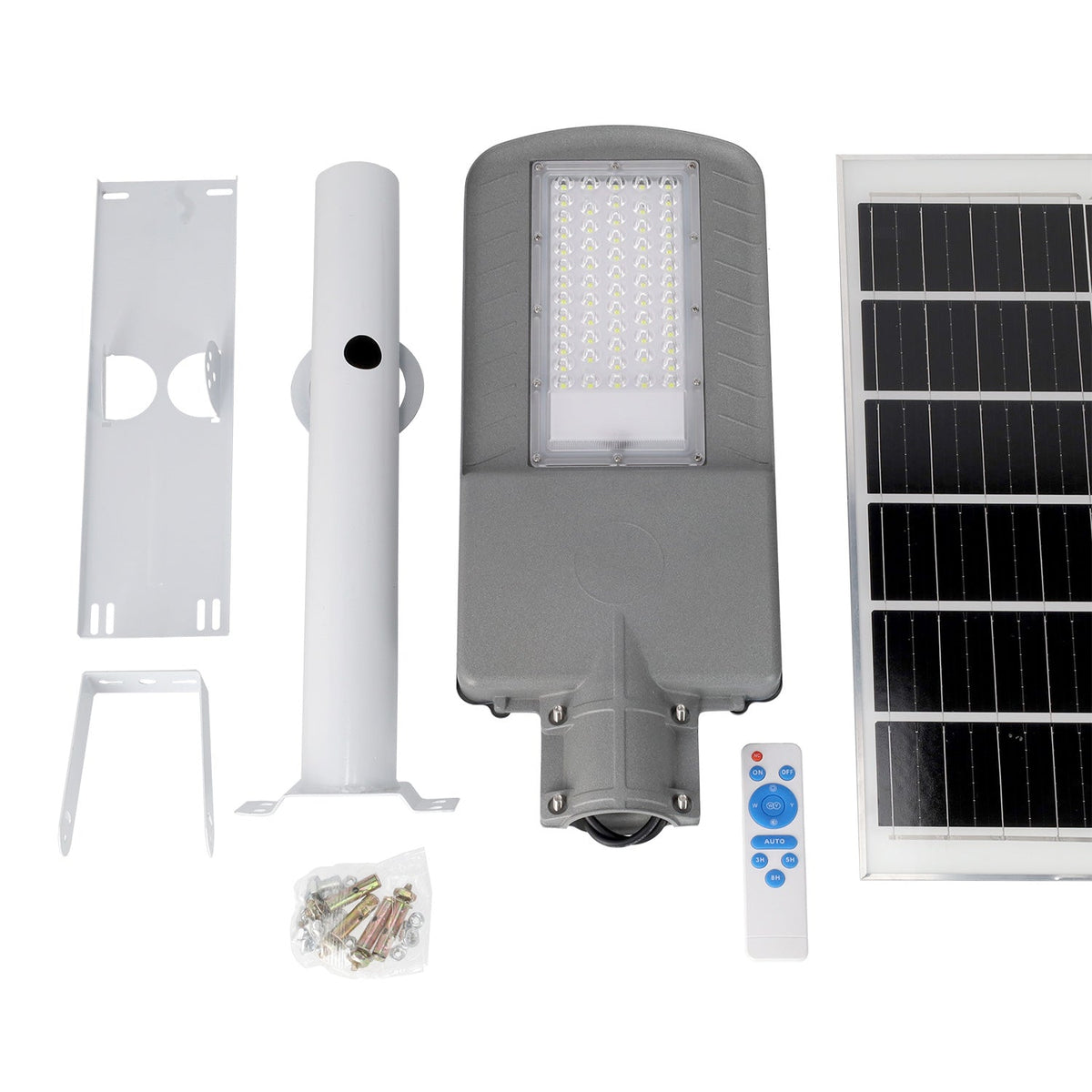 Farola LED Solar 5000K Panel 6V Batería Sensor Crepuscular /Control Remoto — Vetonek (6)