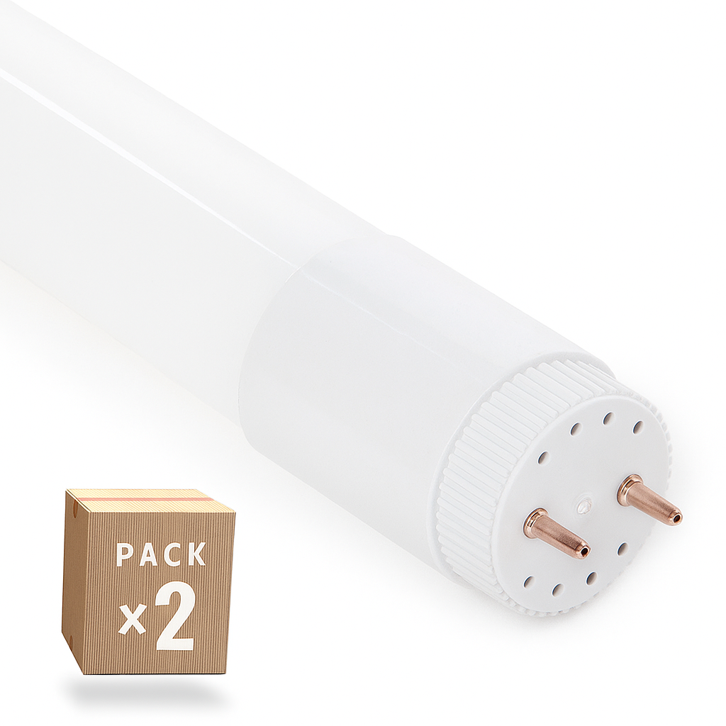 Pack Tubo LED T8 18W 2.880Lm 6000ºK Vidrio 120cm Conexión 2 Extremos — Vetonek (5)